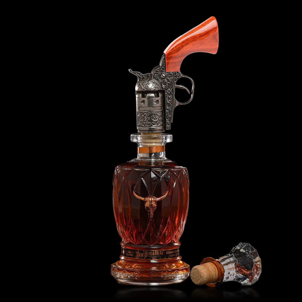 Doc Holliday 10 Year Bourbon 750ml - Limited Edition Decanter Gift Set