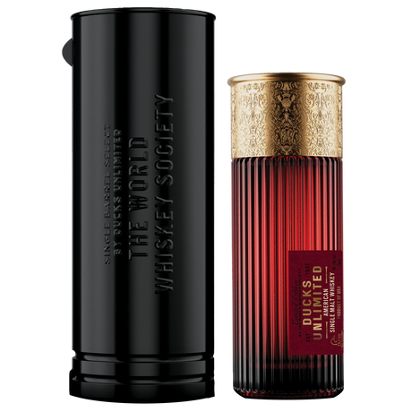 Ducks Unlimited Shotgun Shell Single Malt American Whiskey 750ml.