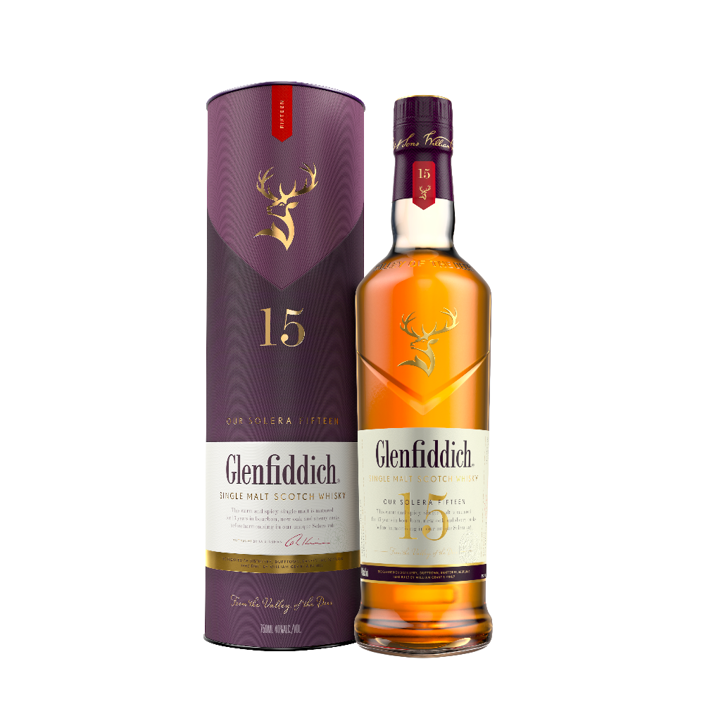 Glenfiddich 15 Year Old Single Malt Scotch Whisky 750ml