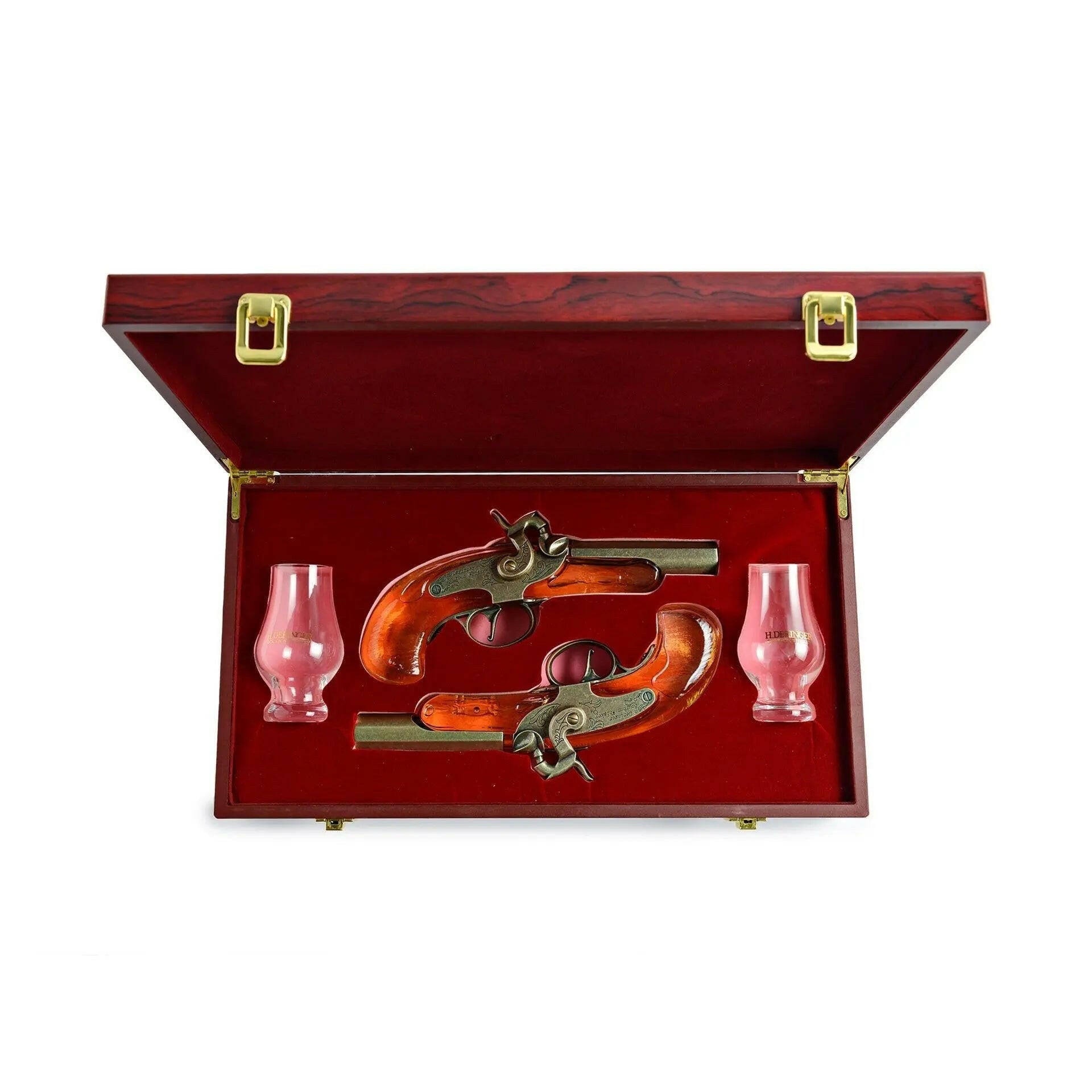 H. Deringer Bourbon Whiskey Pistol Set 200mlx2.