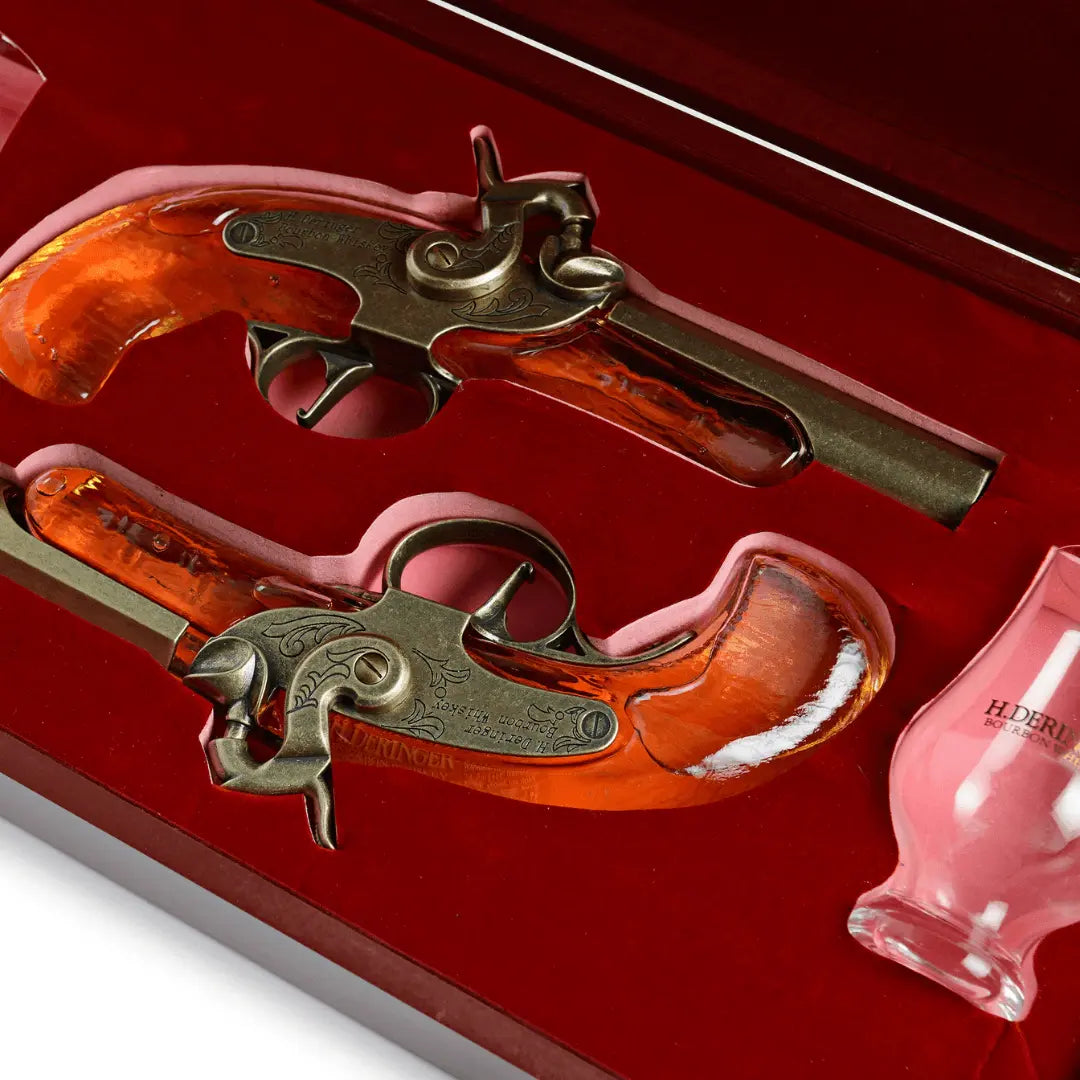 H. Deringer Bourbon Whiskey Pistol Set 200mlx2.