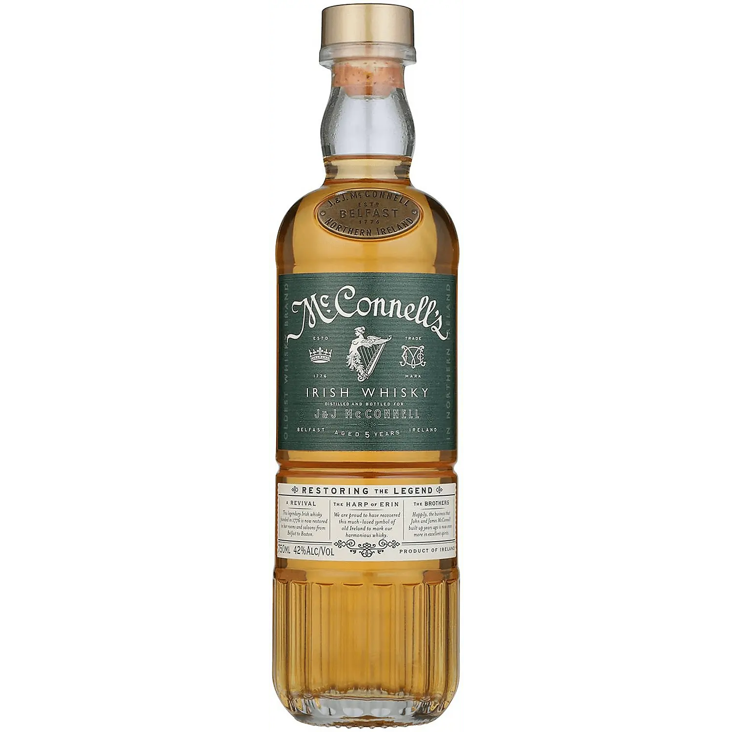Mcconnell'S Blended Irish Whiskey 5 Yr 84 750ml.