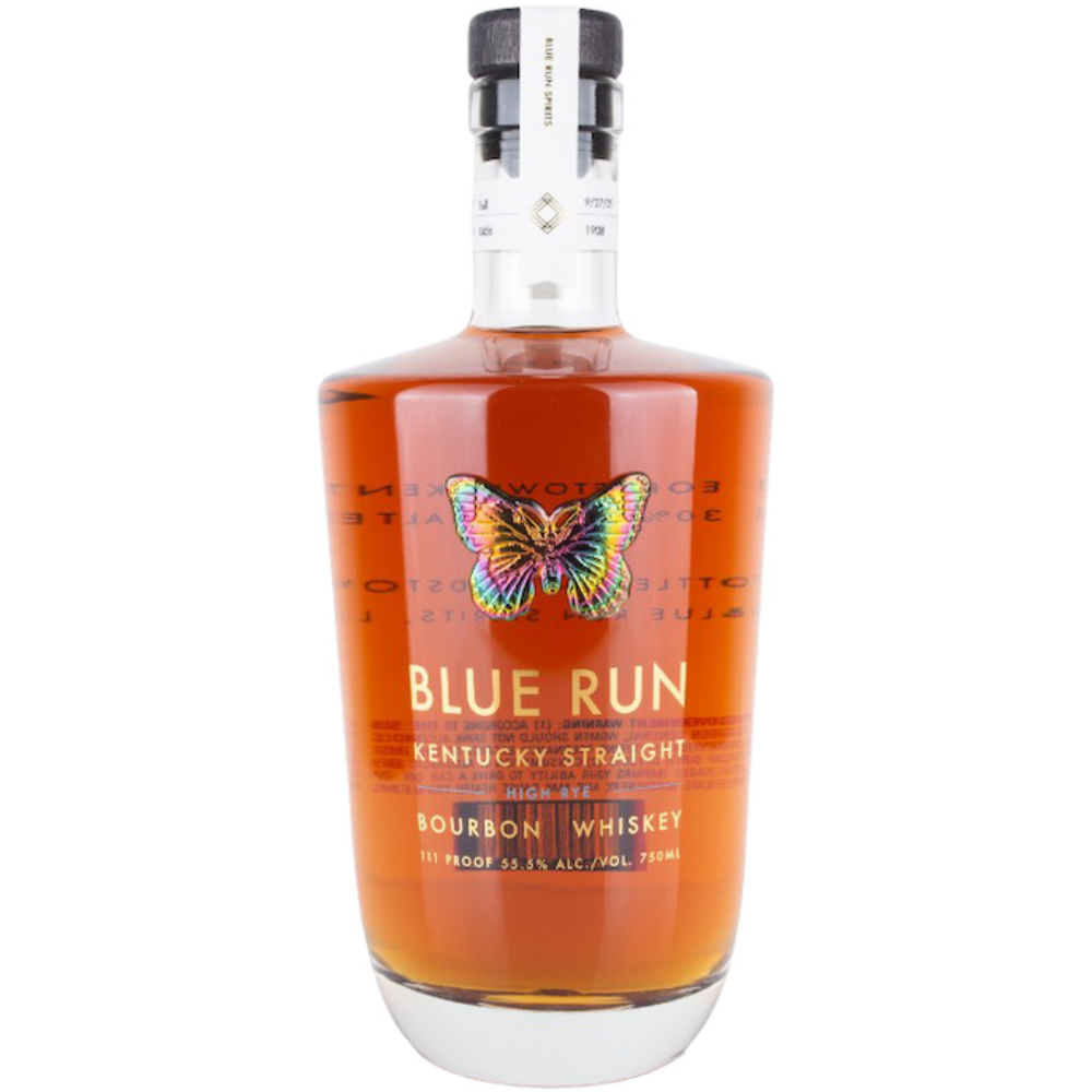 Blue Run Straight Bourbon Whiskey High Rye 111 Proof 750ml