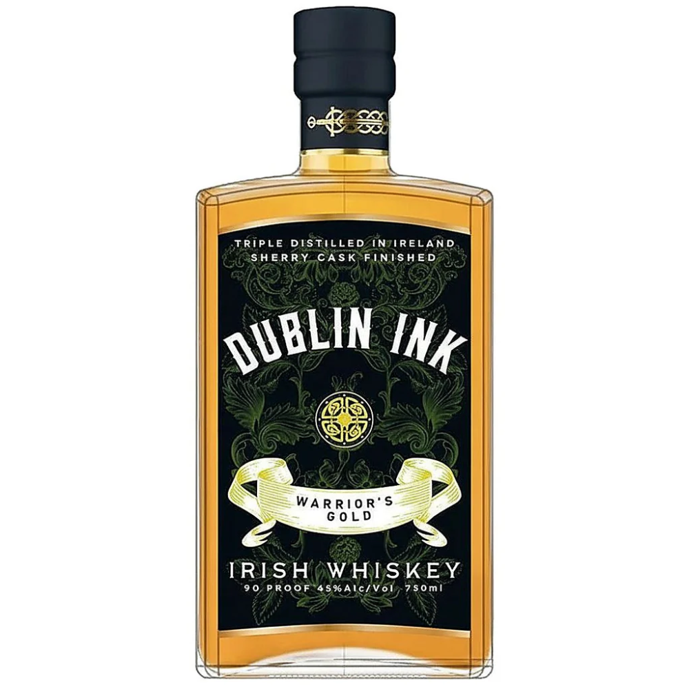 Dublin Ink Irish Whiskey Warrior'S Gold Sherry Cask Finished 90 Proof 750ml