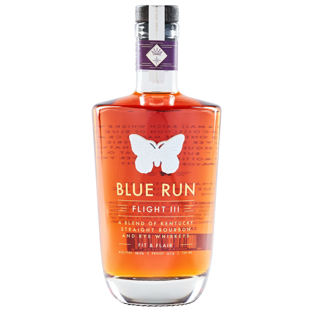 Blue Run Blended American Whiskey Flight Series Iii Fit & Flair 117 Proof 750ml