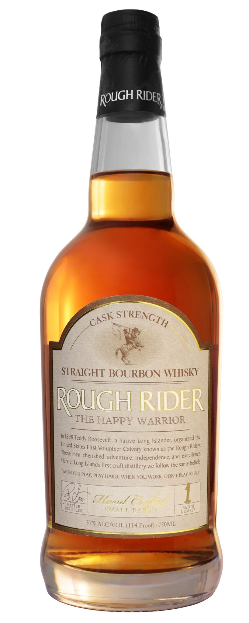 Rough Rider Double Cask Straight Bourbon Whiskey Finished in Brandy Cask 750ml