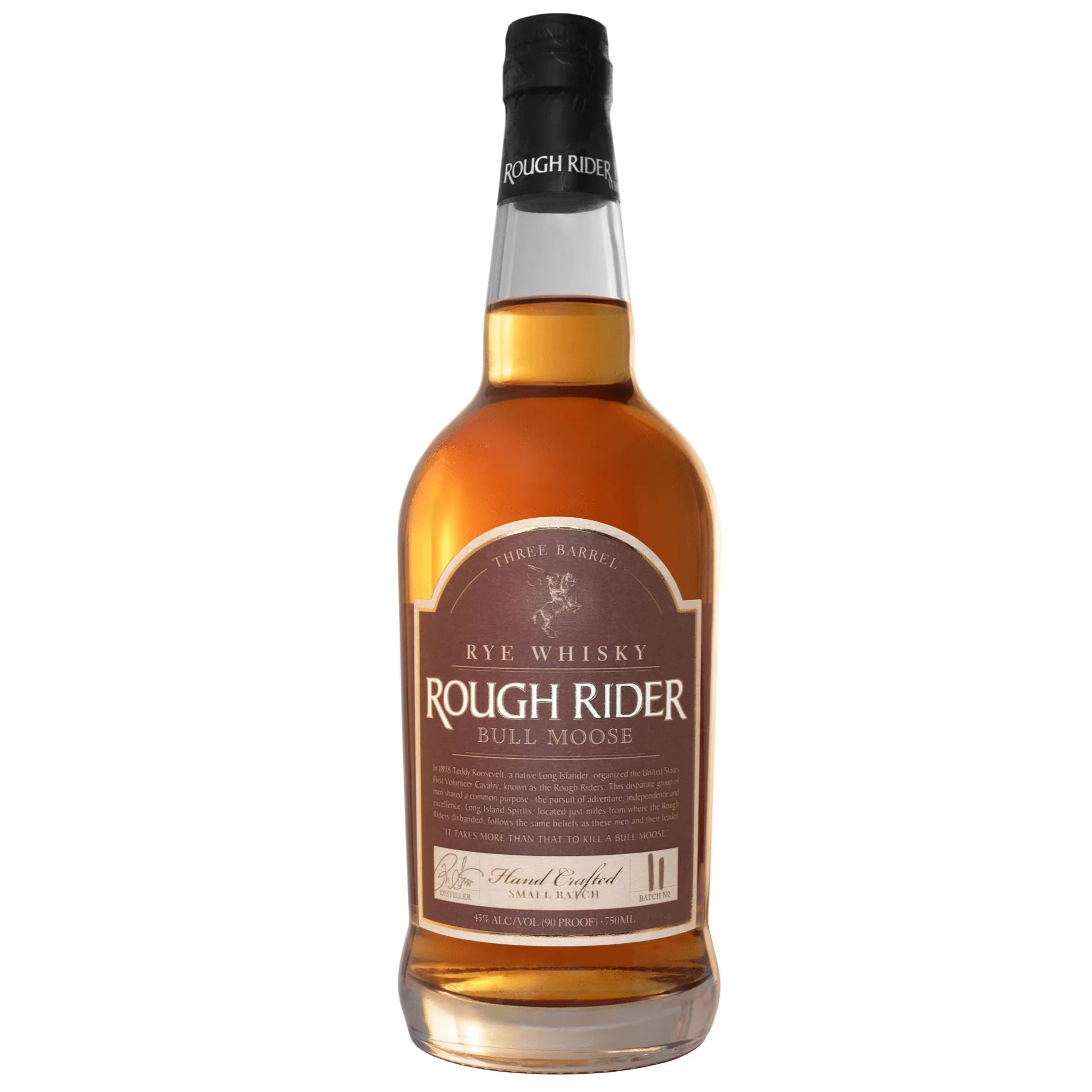 Rough Rider Bull Moose Three Barrel Rye Whiskey 750ml