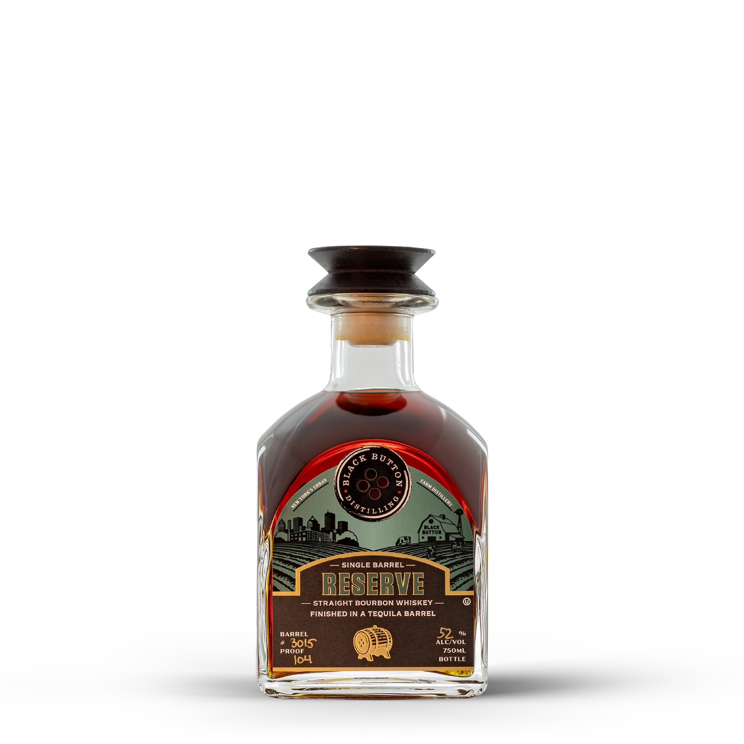 Black Button Single Barrel Reserve Bourbon 750ml