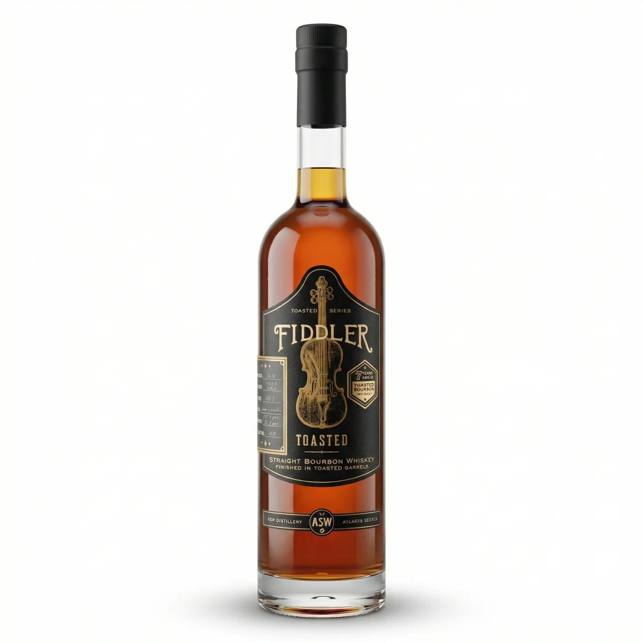 Fiddler Toasted Bourbon 7 Years Old Small Batch Whiskey 750ml