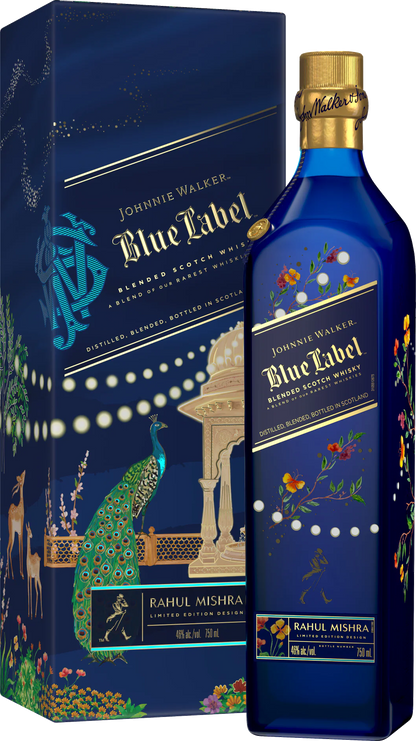 Johnnie Walker Blue Diwali Rahul Mishra Limited Edition Blended Scotch 750ml