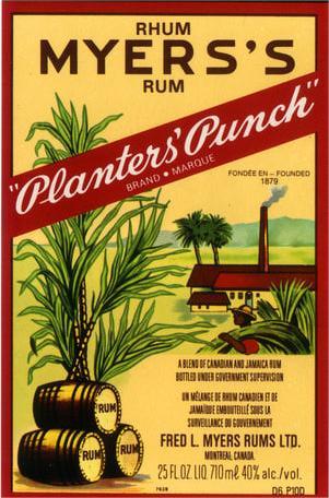 Myers's Planters Punch Rum 80 Proof 375ml