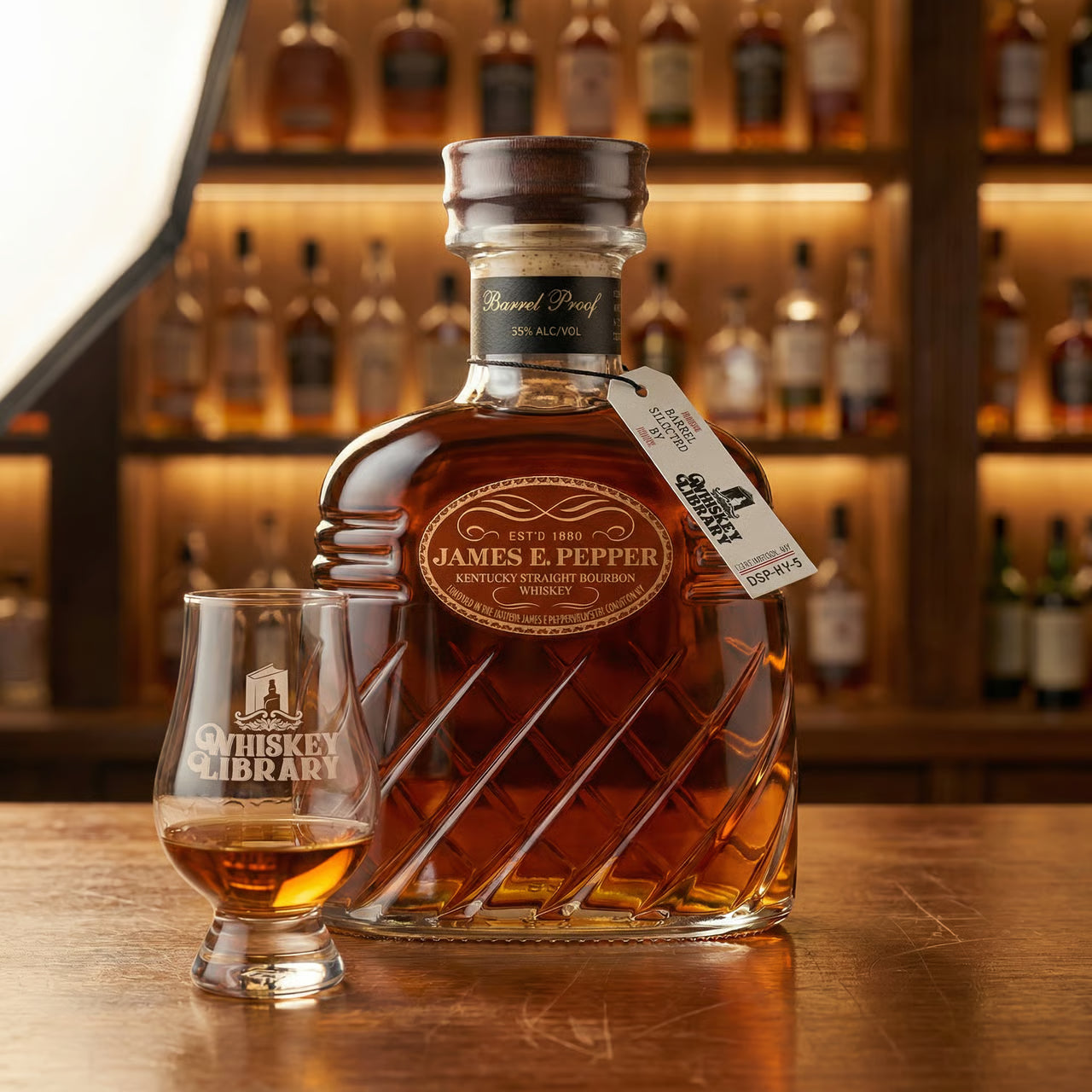James E. Pepper Kentucky Straight Bourbon 750ml - Whiskey Library Barrel Pick #20-530
