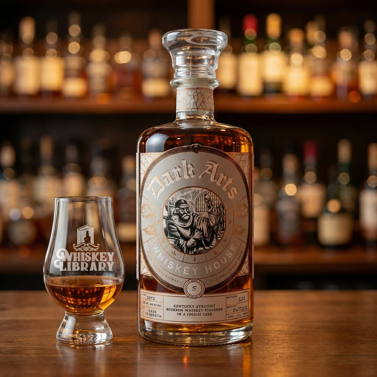 Dark Arts Whiskey House 5 Year Old Bourbon Finished In Cognac Cask 750ml - Whiskey Library Barrel Pick