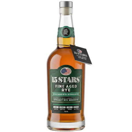 15 Stars Fine Aged Rye Founder's Reserve 750ml