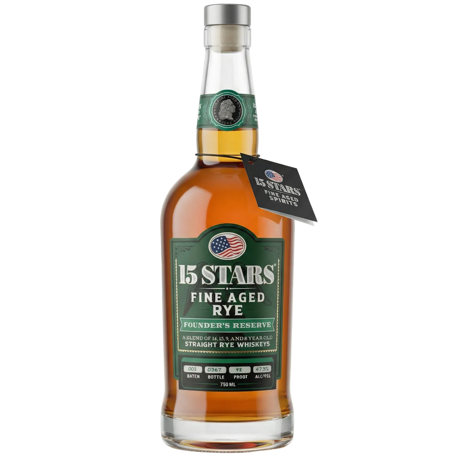 15 Stars Fine Aged Rye Founder's Reserve 750ml