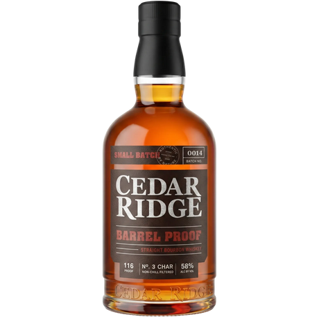 Cedar Ridge Barrel Proof Straight Bourbon Whiskey 750ml