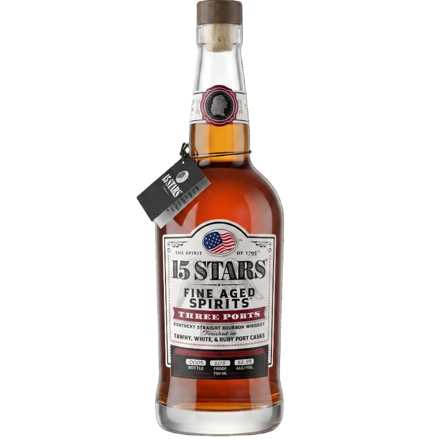 15 Stars Fine Aged Bourbon Three Ports 750ml