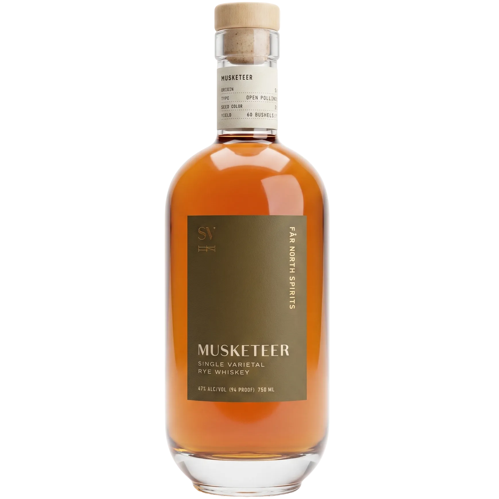 Far North Spirits Musketeer Single Varietal Rye Whiskey 750ml