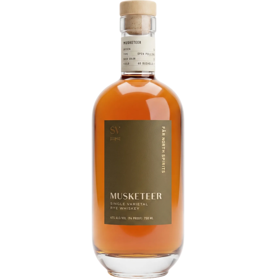 Far North Spirits Musketeer Single Varietal Rye Whiskey 750ml