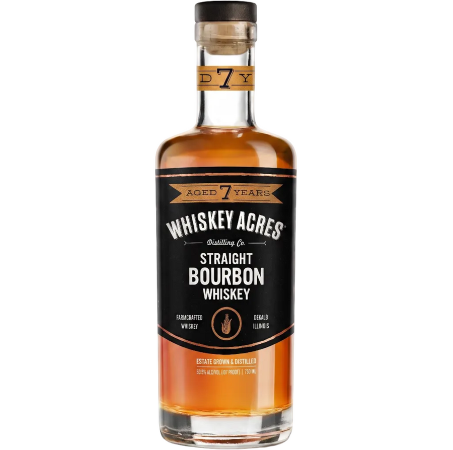 Whiskey Acres 7 Year Bourbon Whiskey 107 proof 750ml