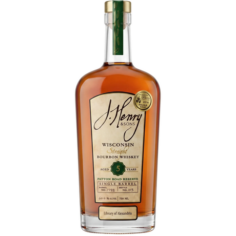 J. Henry & Sons Patton Road Reserve Wisconsin Straight Bourbon Whiskey 750ml