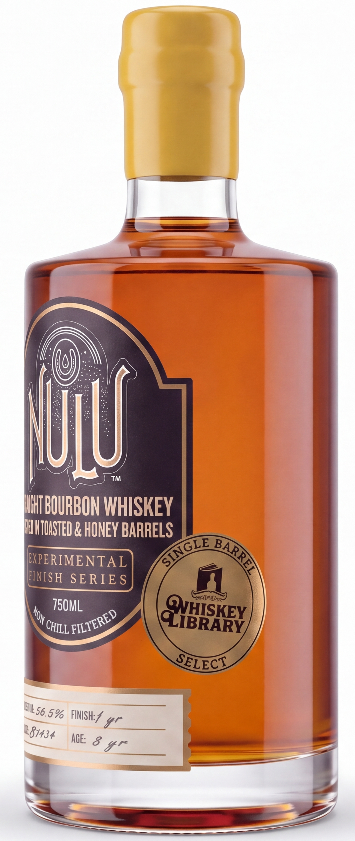 Nulu Toasted and Honey Barrel Finished Single Barrel Bourbon B1434 750ml