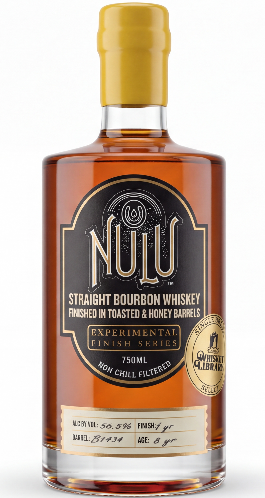 Nulu Toasted and Honey Barrel Finished Single Barrel Bourbon B1434 750ml