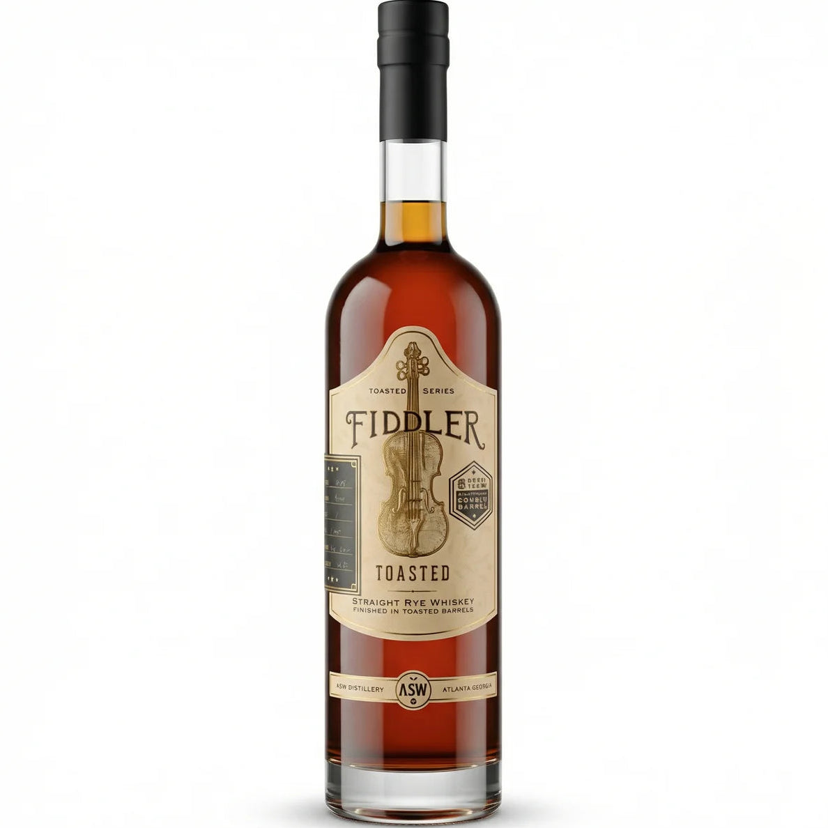 Fiddler Toasted Rye 8 years Old Toasted Rye Small Batch Whiskey 750ml