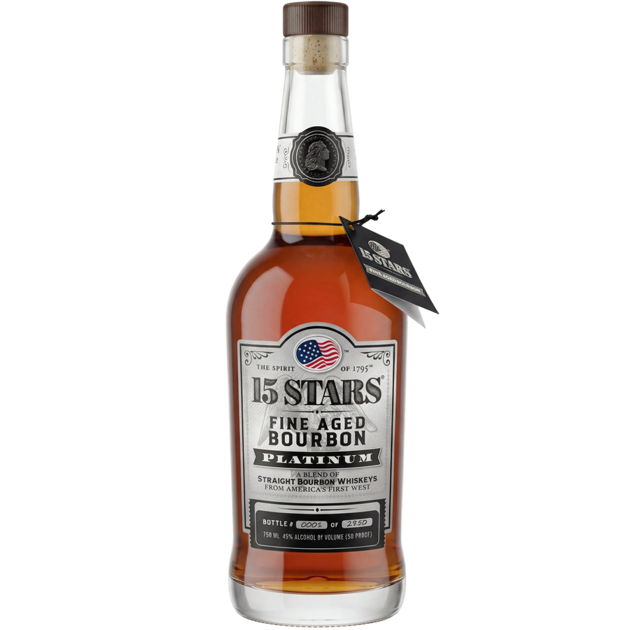 15 Stars Fine Aged Bourbon Platinum 750ml