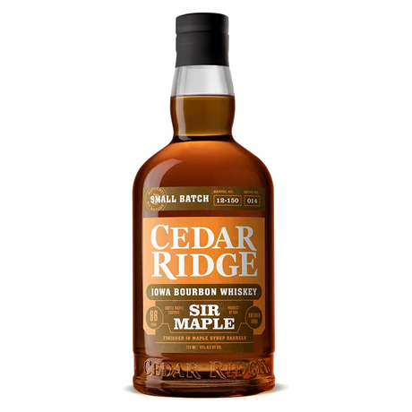 Cedar Ridge Sir Maple Iowa Bourbon Whiskey 750ml