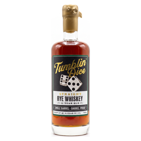Tumblin' Dice 11 Year Single Barrel Straight Rye Whiskey 700ml