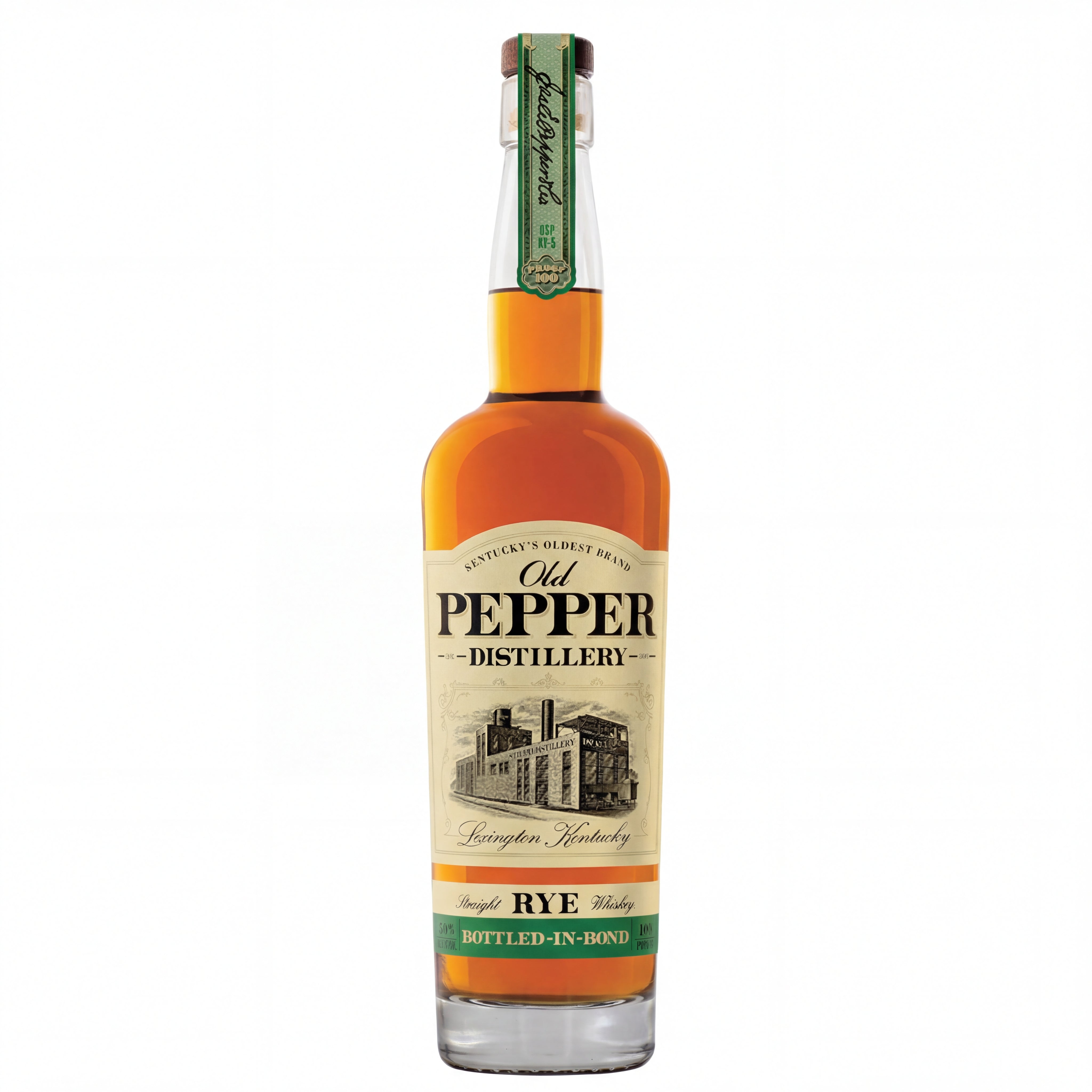 Old Pepper Distillery Straight Rye Whiskey Bottled-in-Bond 750ml