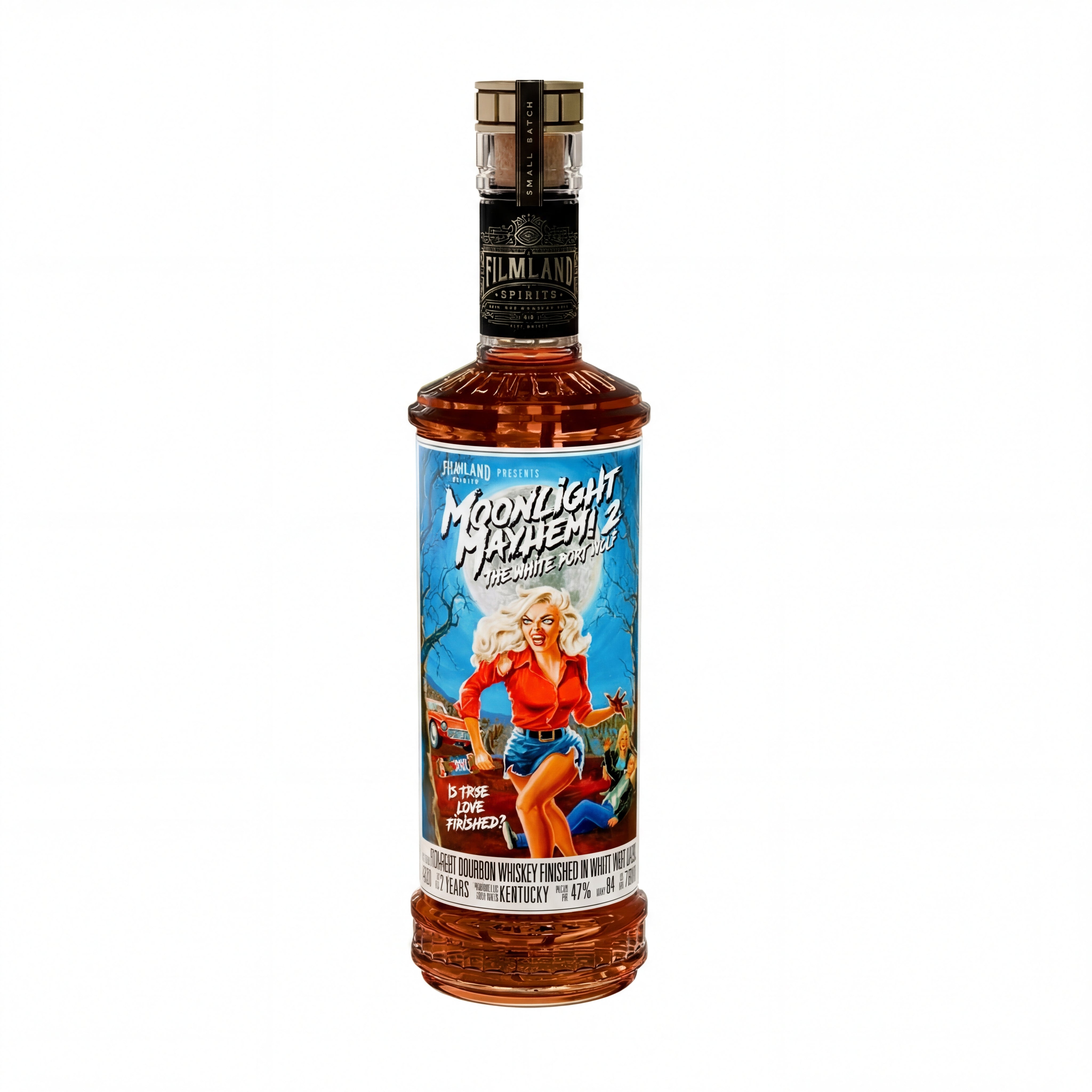 Moonlight Mayhem! 2 'The White Port Wolf' Small Batch Straight Bourbon Whiskey 750ml