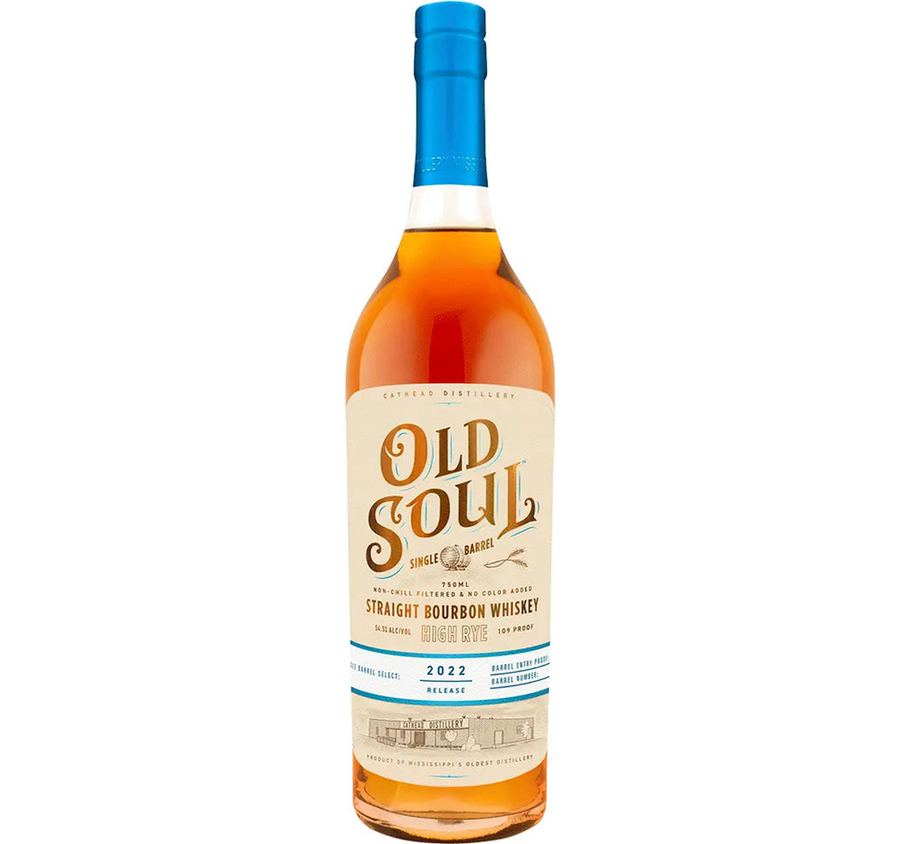 Old Soul High Rye Single Barrel Straight Bourbon Whiskey 2022 Release 750ml