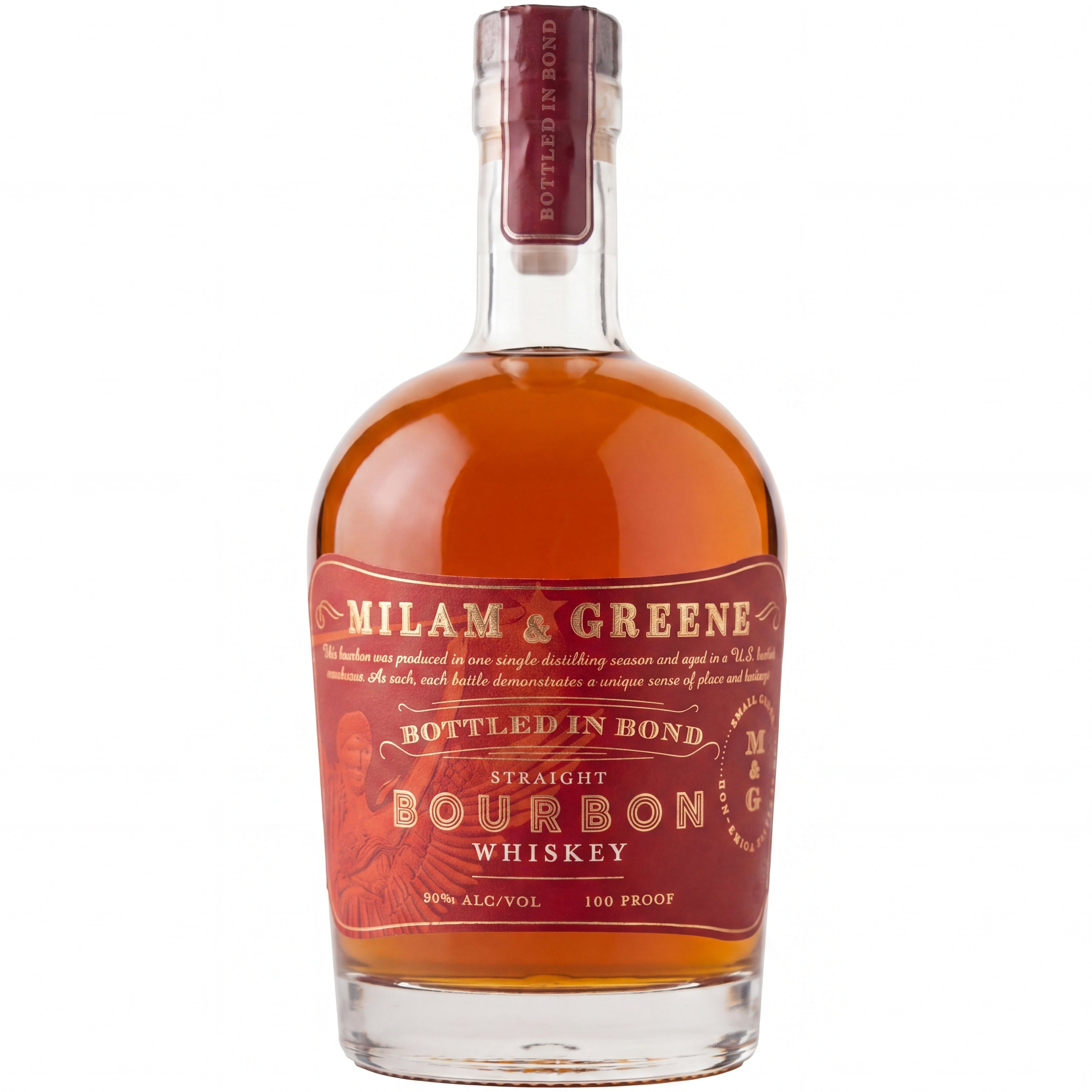 Milam & Greene Bottled in Bond Straight Bourbon Whiskey 750ml