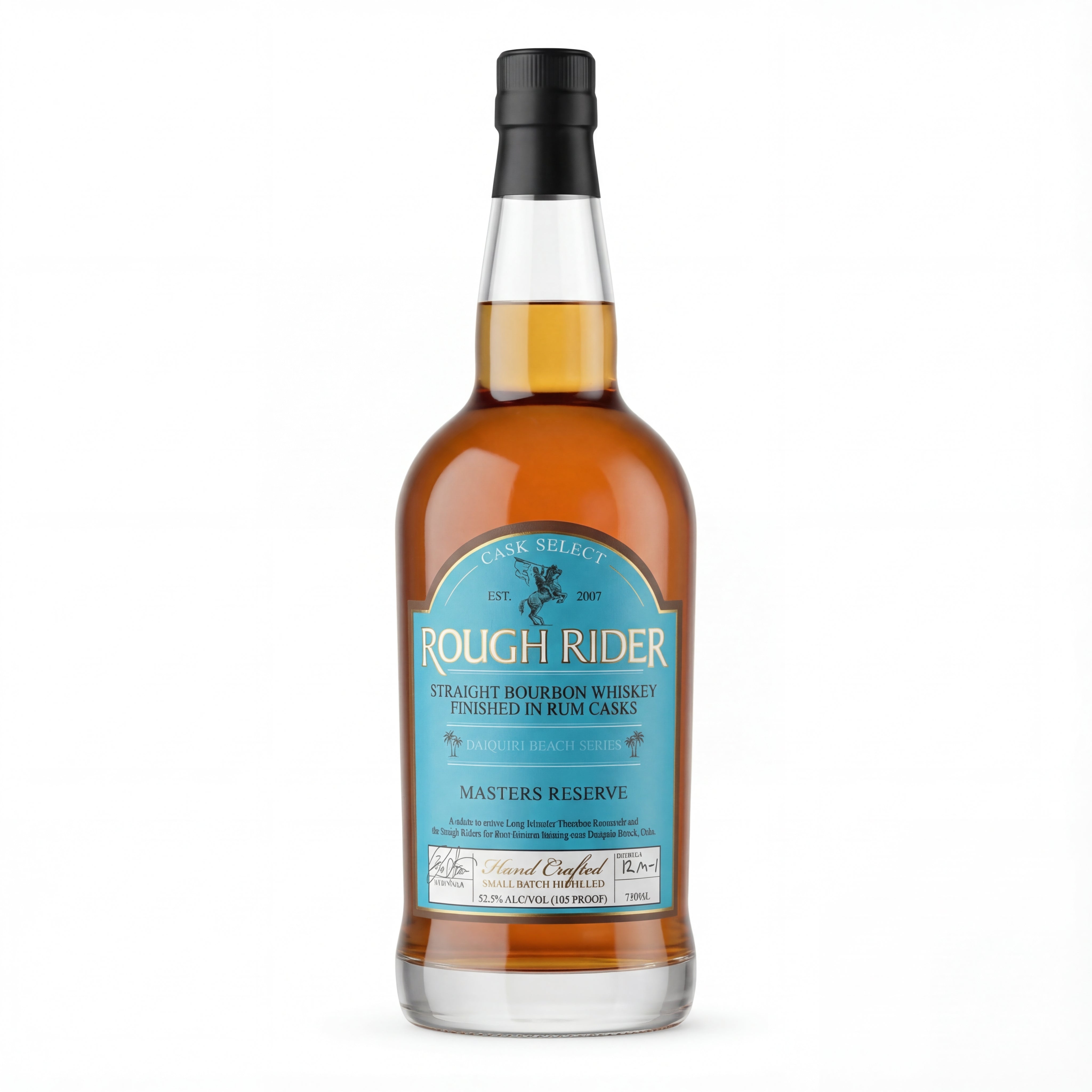 Rough Rider Masters Reserve Cask Select Straight Bourbon Whiskey Finished in Rum Casks 750ml