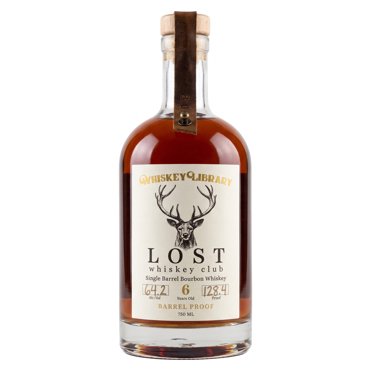 Lost Whiskey Club Single Barrel Bourbon Whiskey 6 Year Barrel Proof 750ml