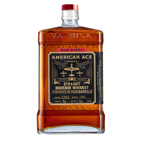 American Ace Spirits Straight Bourbon Whiskey Finished in Rum Barrels 750ml