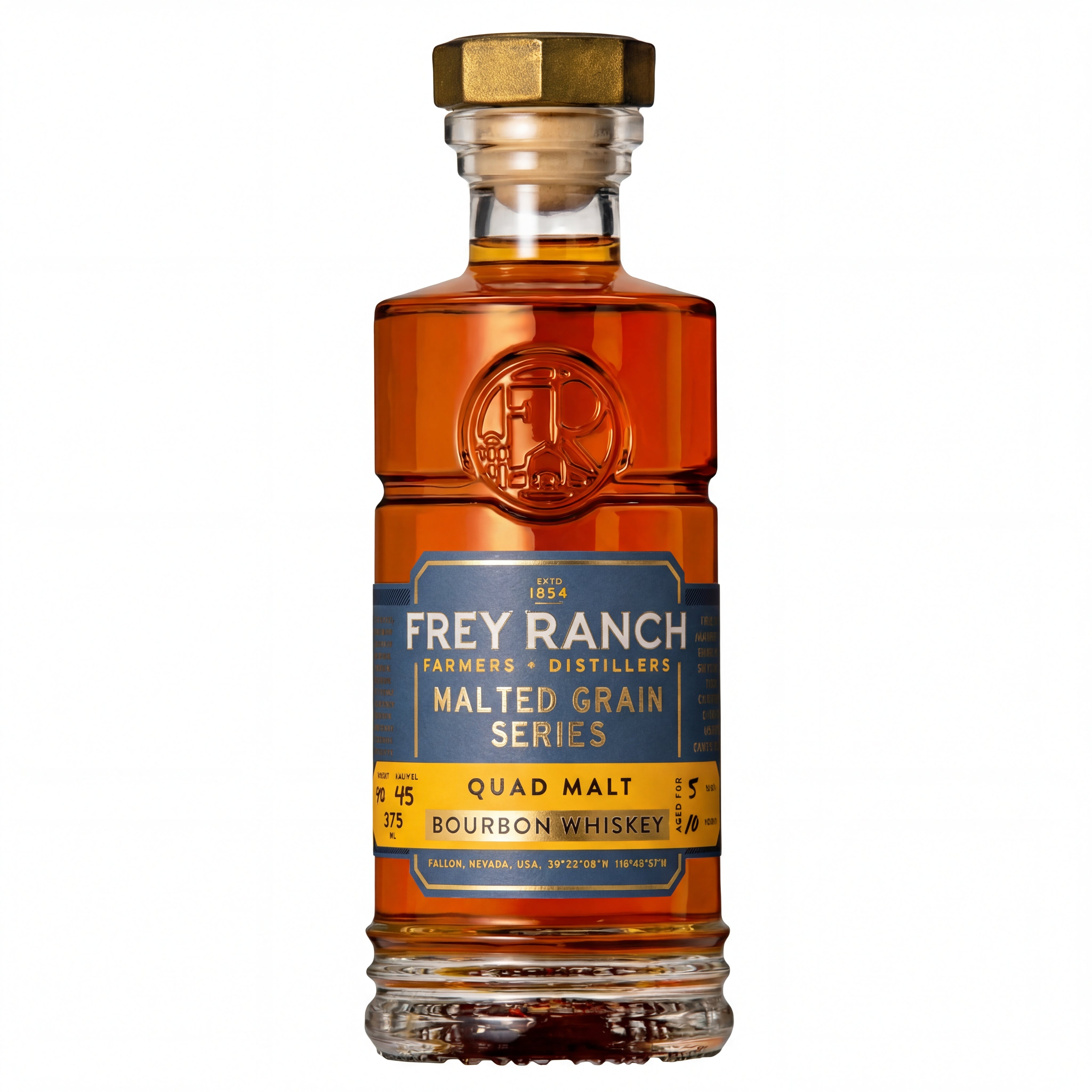 Frey Ranch Malted Grain Series Quad Malt Bourbon Whiskey 375ml