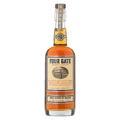 Four Gate Split Stave by Kelvin Barrel Proof Bourbon 750ml