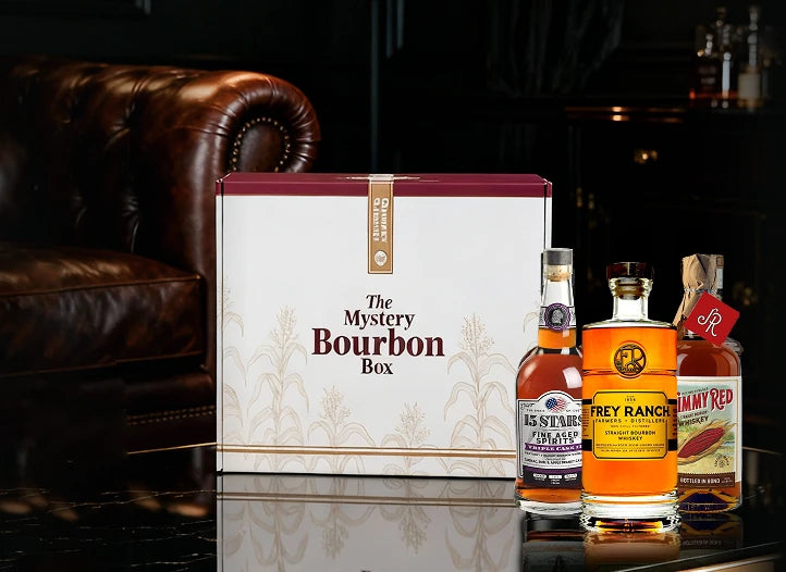 The Bourbon Mystery Box with bottles