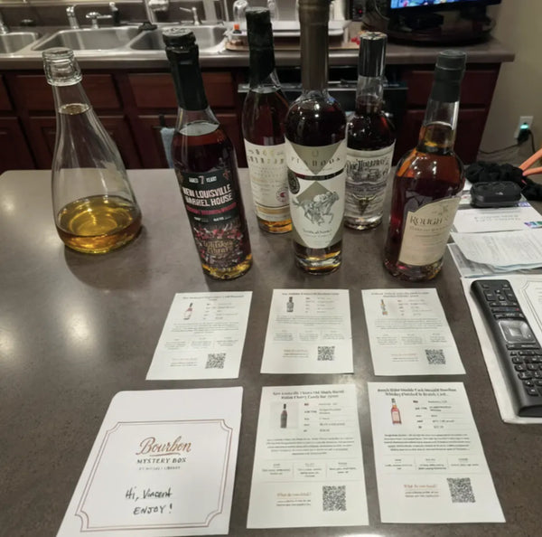 A member's Bourbon Mystery Box