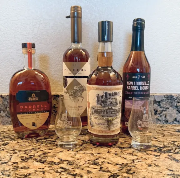 A member's Bourbon Mystery Box